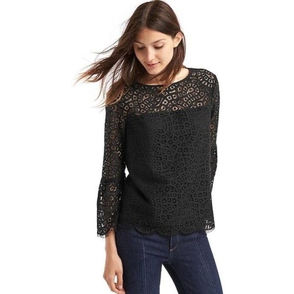 Gap - Black Lace Women's Top